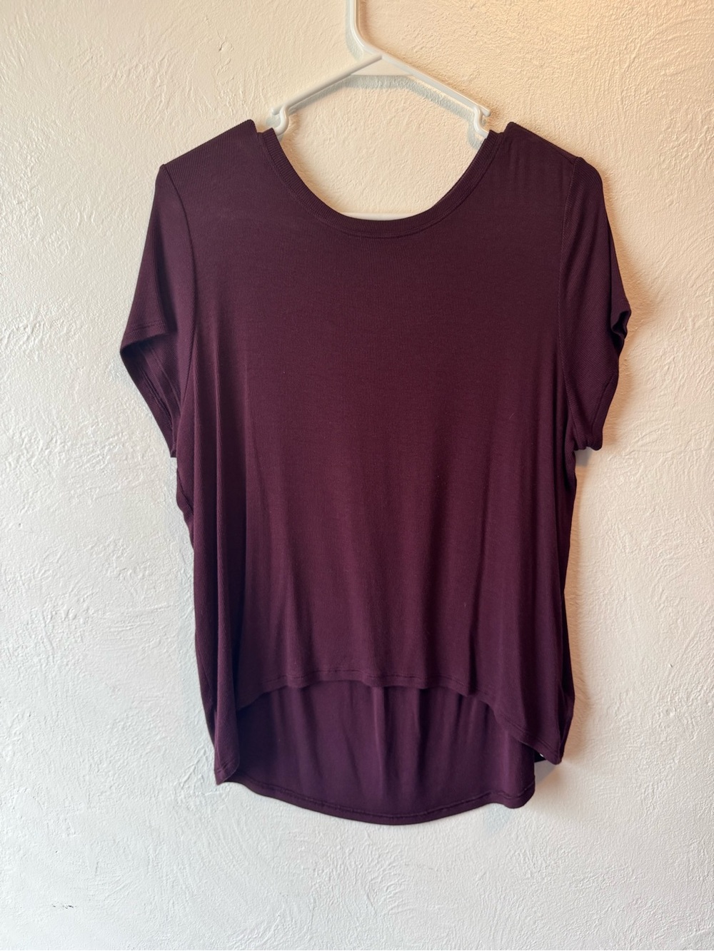 Athleta Women's Relaxed Scoop Neck Top - Burgundy